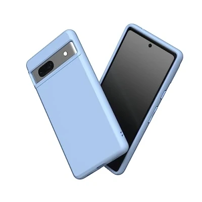 Abbildung von RhinoShield Case kompatibel mit [Pixel 7a] SolidSuit Stoßdämpfende &amp; schlanke Schutzhülle Premium Finish 3.5 Meter Fallschutz Baby blau