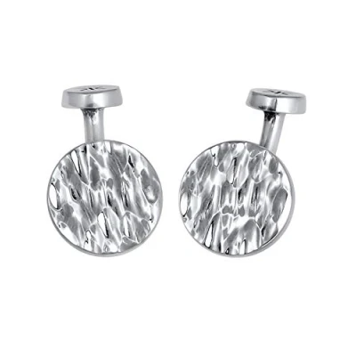 Abbildung von Kuzzoi Vintage LOOK Manschettenknopf, Herren, Größe: One Size, Silber