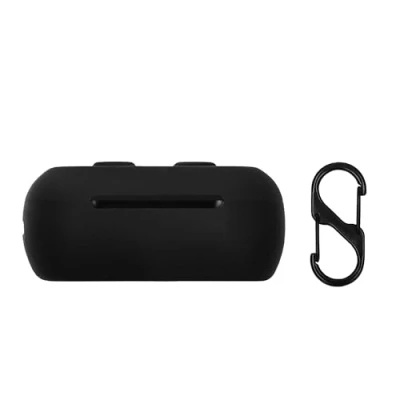 Abbildung von kwmobile Hülle kompatibel mit Skullcandy DIME 3 Kopfhörer Silikon Schutzhülle Etui Case Cover Schoner in Schwarz