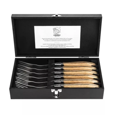Abbildung von Laguiole Style de Vie Luxury Line 6 Gabeln Eiche Stonewash