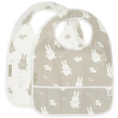 Abbildung von Jollein Lätzchen wasserdicht Miffy &amp; Snuffy Olive Green Doppelpack 029 864 67091