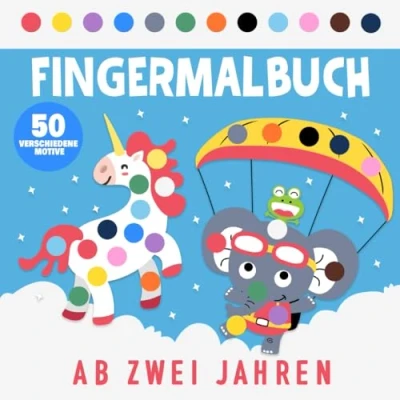 Abbildung von Mein erstes Fingermalbuch: Kritzeln, malen und stempeln mit 50 verschiedenen Motiven ab 2 Jahren