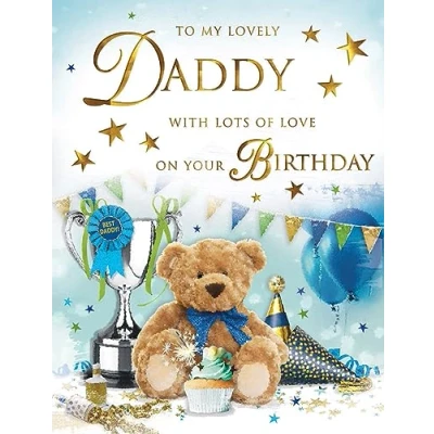 Abbildung von Regal Publishing Traditionelle Geburtstagskarte Daddy 20,3 x 15,2 cm Piccadilly Greetings