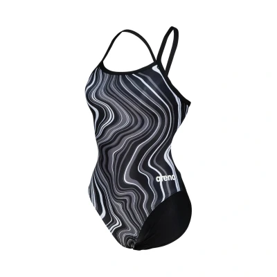 Abbildung von ARENA Damen Women&#039;s Swimsuit Challenge Back Marbled Badeanz ge, black Multi, 34 EU