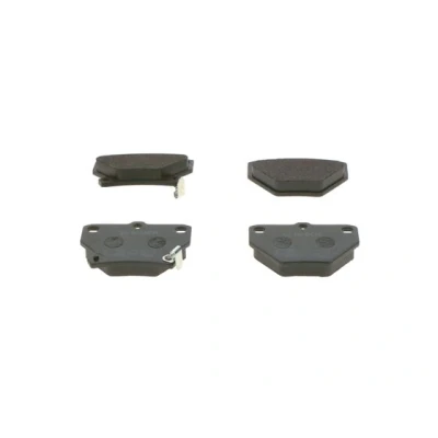 Abbildung von BOSCH 0 986 424 630 Bremsbelagsatz Low Metallic mit akustischer Verschleißwarnung Anti Quietsch Blech, Montageanleitung