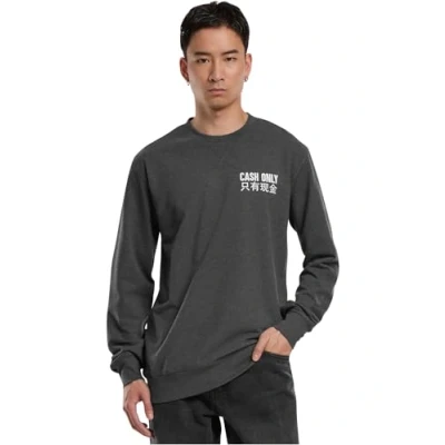 Abbildung von Mister Tee Herren Cash Only Crewneck XL Charcoal