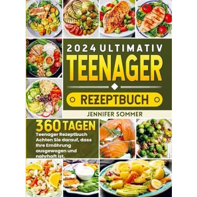 Abbildung von 2024 Ultimativ Teenager Rezeptbuch: 360 Tagen Rezeptbuch Achten Sie darauf, dass Ihre Ernährung ausgewogen und nahrhaft ist.