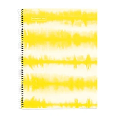 Abbildung von Miquelrius Spiralblock A5 120 Blatt 90 g Raster 5 x mm 4 farbige Streifen Laminiertes Hardcover Tie Dye Lavendel