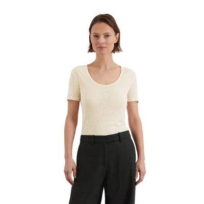 Abbildung von Marc O&#039;Polo Tshirt basic, Damen, Größe: Small, Natural cotton