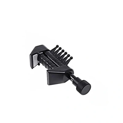 Abbildung von Alnicov Multifunktion 6 Chord Capo, Open Tuning Spider Chords, Portable Alternative Guitar Capo für akustische Gitarrensaiten, Schwarz