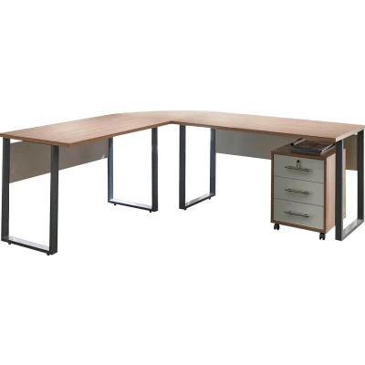 Abbildung von BMG Möbel Büromöbel Set &quot;Tabor&quot;, (Set, 2 tlg.)