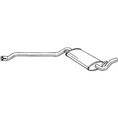 Abbildung von BOSAL 283 015 Mittelschalldämpfer AUDI: 80 B3, Coupe Cabriolet B4