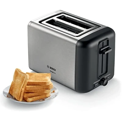 Abbildung von Bosch TAT3P420DE, 2 Scheibe(n), Schwarz, Silber, Tasten, Niveau, Drehregler, CE, VDE, 970 W, 220 240 V
