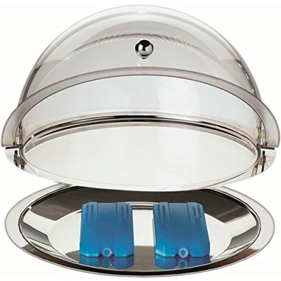 Abbildung von APS Servierplatte &quot;Thermo Set&quot;, einfache Handhabung und dezentes Design, 6 Stunden Kühlzeit, Ø 38 cm