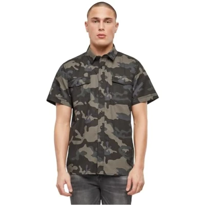 Abbildung von Brandit Roadstar Hemd, Herren, Größe: 5XL, Darkcamo