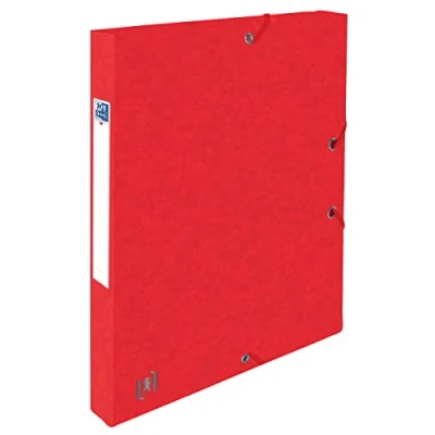 Abbildung von Oxford Sammelbox A4, aus Karton mit 2, 5 cm Rückenbreite, rot, 12 Stück