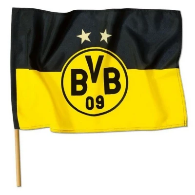 Abbildung von BVB Fahne Stockfahne (90x60 cm) (Packung, 1 St., Fahne)