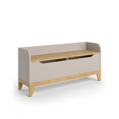 Abbildung von VitaliSpa Spielzeugtruhe Malia, Cashmere Eiche, 107.2 x 50 cm mit Sitzbank