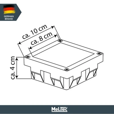 Abbildung von MeLiTec LED Solarleuchte 3er Set, Solar Bodeneinbauleuchte, IP67, bis 750kg, SEL05, wechselbar, Tageslichtweiß, zum Einbau in Verbundsteinpflaster, zu 750kg Belastbarkeit