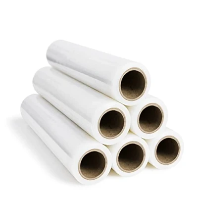 Abbildung von RAGO® Stretchfolie Transparent folie für möbel 6 Stück 150m I Hand rollen Palettenfolie Handfolie Wickelfolie Verpackungsmaterial Packfolien (7,5 x 7,5 40 cm)
