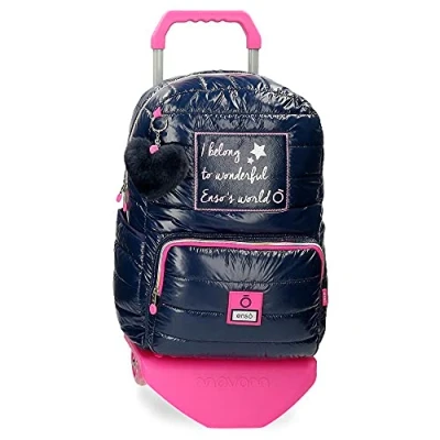 Abbildung von Enso Machen Sie einen Wunsch, blau, 32x42x15 cms, Schulrucksack für Laptop mit Trolley