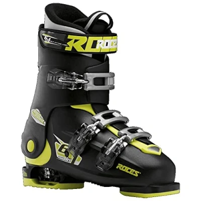 Abbildung von Roces Kinder Skischuhe Idea Free Größenverstellbar, Black Lime, 36/40, 450492 018