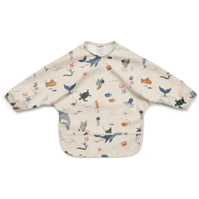 Abbildung von LIEWOOD Merle Cape Lätzchen mit Print, Sea Creature/Sandy