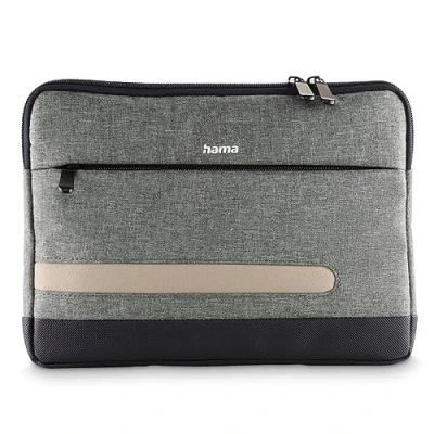 Abbildung von Hama Tablet Tasche 11&quot; (für 11 Zoll Tablet, Schutz, Hülle, Reißverschluss, Zusatztasche) Grau