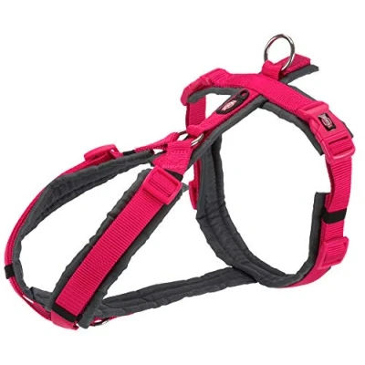 Abbildung von TRIXIE NEU Premium Trekkinggeschirr, M: 53 64 cm/20 mm, Fuchsia/Graphit, Hund