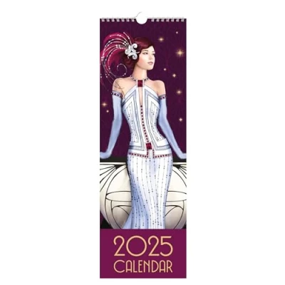 Abbildung von Claire Coxon Art Deco 2025 Schmaler Wandkalender