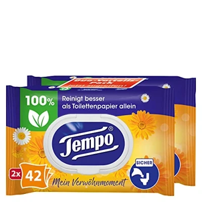 Abbildung von Tempo Feuchtes Toilettenpapier Calendula und Kamille 1 lagig