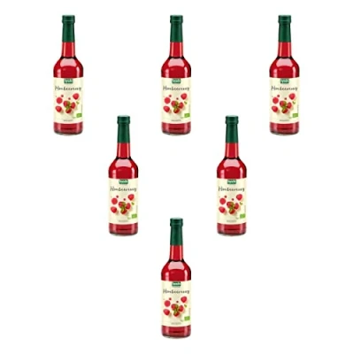 Abbildung von Bio Himbeeressig Set 5% Säure Byodo, Organischer Himbeeressig, Glutenfrei &amp; Vegan, Ideal für Salatdressings und Marinaden, Großpackung 6 x 0,50 l