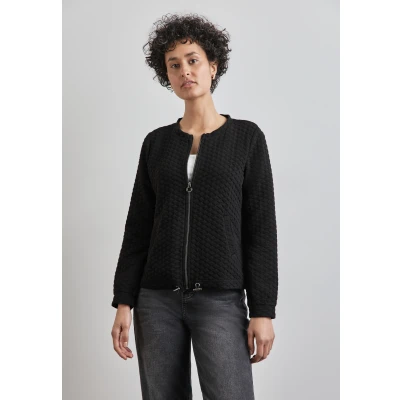 Abbildung von Street One Sweatjacke, Damen, Größe: 36, Schwarz