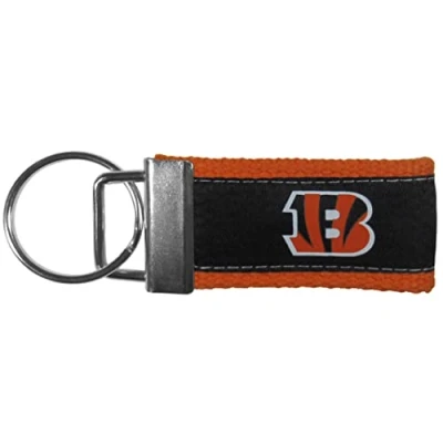 Abbildung von Siskiyou Sports NFL Cincinnati Bengals gewebter Schlüsselanhänger, Einheitsgröße, Teamfarben