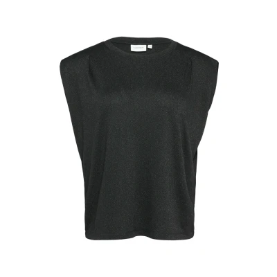 Abbildung von comma casual identity MIT Kellerfalten AN DER Schulterpartie Tshirt basic, Damen, Größe: 34, Schwarz