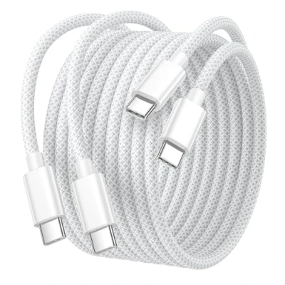 Abbildung von iPhone 15 16 Ladekabel 2M 2Stück, 60W USB C Kabel Typ Schnellladekabel Nylon Handy für Apple Pro Max/16 Plus/16/15 Max/15 Plus/15, iPad Pro/Air/Mini