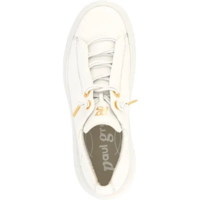 Abbildung von Paul Green Damen, Frauen Low Top Sneaker,schnürer,Plateausohle,Halbschuhe,straßenschuhe,Strassenschuhe,Sportschuhe,Weiß (JA),38.5 EU / 5.5 UK