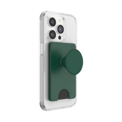 Abbildung von PopSockets PopWallet+ mit Integriertem Austauschbarem PopTop für Smartphones und Tablets Fresh Pine