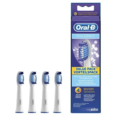Abbildung von Oral B Aufsteckbürsten Pulsonic Clean, 4er Set, Weiß