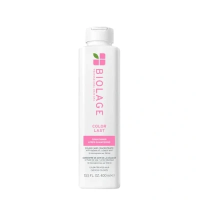 Abbildung von Biolage ColorLast, feuchtigkeitsspendender Conditioner für gefärbtes und stumpfes Haar, Farbschutz, angereichert mit Sojaöl, 400 ml