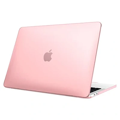 Abbildung von Fintie Hülle Kompatibel mit MacBook Pro 13 (2016 2022) A2338(M2/M1)/A2289/A2251/A2159/A1989/A1706/A1708, Ultradünne Hartschale Schutzhülle, Rosa(Matt)