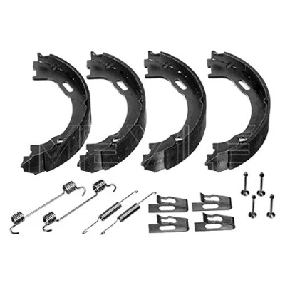 Abbildung von MEYLE 014 042 0802/S Handbremsbeläge Hinterachse ORIGINAL Quality mit Feder MERCEDES BENZ: ML Klasse