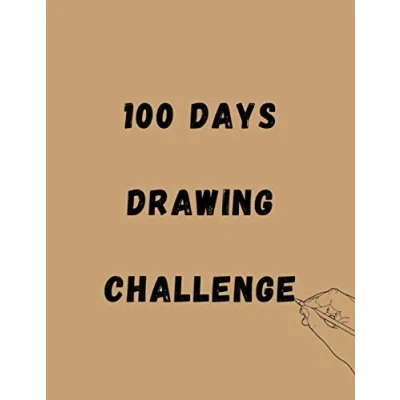 Abbildung von 100 Days Drawing Challenge: Blank Journal Notebook with sketchbook prompts for kids and adults