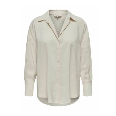 Abbildung von ONLY Onlzazima Hemdbluse, Damen, Größe: Large, Antique white
