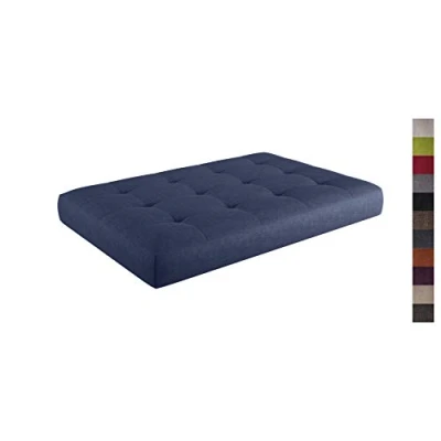 Abbildung von sunnypillow Palettenkissen Palettenauflage Palettenpolster Palettensofa Sitzkissen Rückenlehne gesteppt 120x80x15cm Cobalt