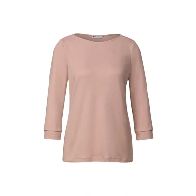 Abbildung von Street One Damen 3227440 Shirt mit U Boot Ausschnitt, Faded Rose, 44