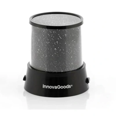 Abbildung von InnovaGoods LED Sternenhimmel Projektor, Magisches Universum für Kinderzimmer, 2 Beleuchtungsmodi, Sicher &amp; Tragbar, Mehrfarbig, ABS