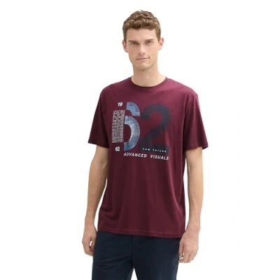Abbildung von TOM Tailor Tshirt print, Herren, Größe: Medium, Gipsy purple