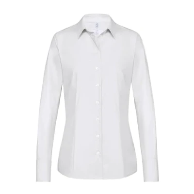 Abbildung von Greiff Größe 38 Corporate Wear Basic Damen Bluse Langarm Regular Fit Weiß Modell 6515