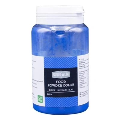 Abbildung von BrandNewCake® Essbares Blaues Farbpulver 25g Lebensmittelfarbe für Fettmassen Perfekt zum Backen
